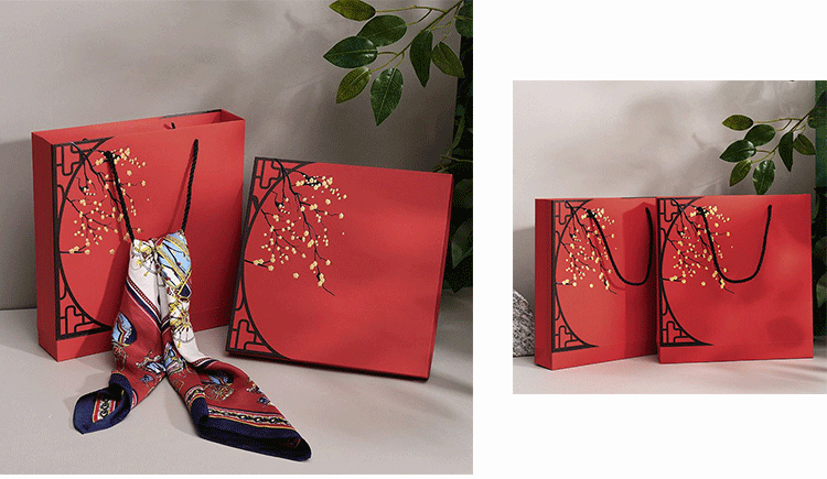 Coffret cadeau foulard en soie