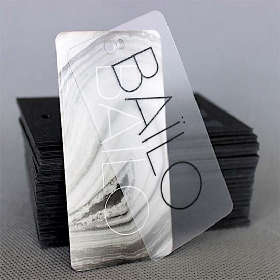 impression personnalisée pvc transparent étiquettes en plastique transparent 
