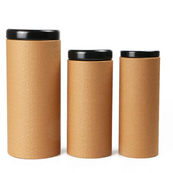  Personnalisé impression de boîte en carton de tube d'emballage de forme cylindrique 