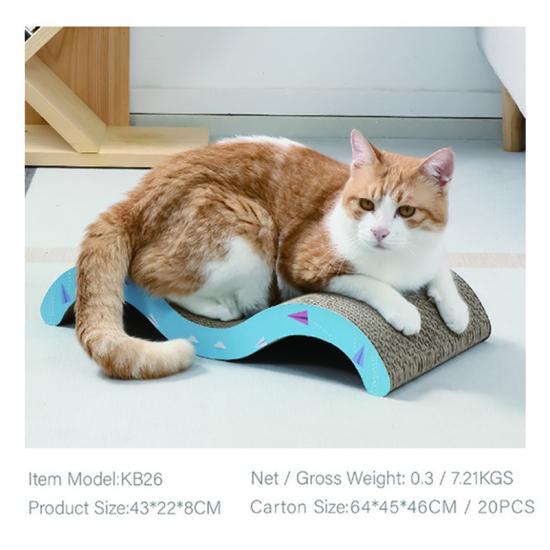 Griffoirs pour chats mignons et écologiques en carton ondulé