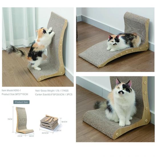 litière pour chat en papier ondulé, jouets pour chat, griffoir pour chat