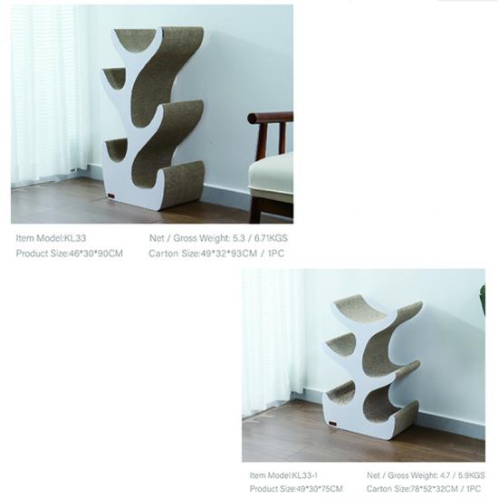 Griffoir en carton ondulé pour chat, simple griffoir en carton pour chat, fabrication OEM/ODM