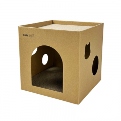 Maison pliable pour chat, griffoir en carton ondulé, maison pour chat