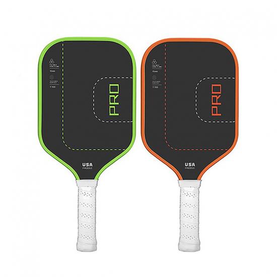 Raquette de pickleball en fibre de carbone mate à texture laineuse
