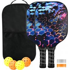 Raquette de pickleball en fibre de carbone personnalisée